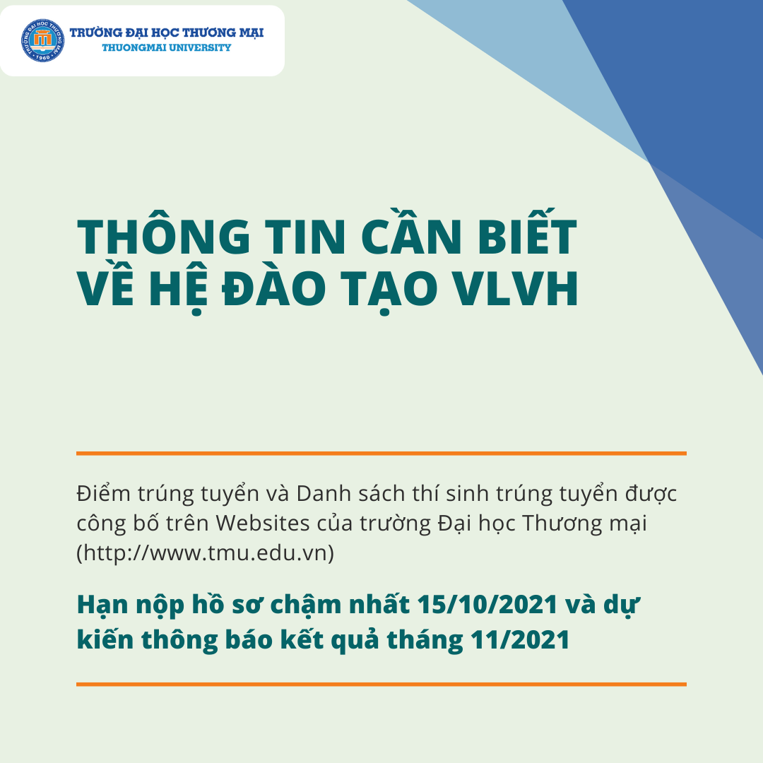 Những điều cần biết về hệ vừa l&agrave;m vừa học Trường Đại học Thương mại