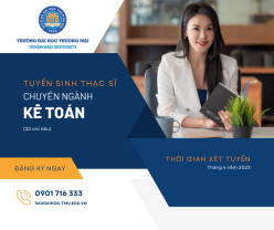 Tuyển sinh trình độ thạc sĩ Kế toán, đợt 1 tháng 4 năm 2023