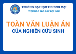 Luận án của nghiên cứu sinh Nguyễn Thị Quỳnh Mai