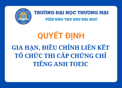 Gia hạn, điều chỉnh liên kết tổ chức thi cấp chứng chỉ tiếng Anh TOEIC