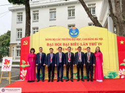 Đoàn Đại biểu Đảng bộ Trường Đại học Thương mại tham dự Đại hội Đại biểu Đảng bộ các trường đại học, cao đẳng Hà Nội lần thứ IV