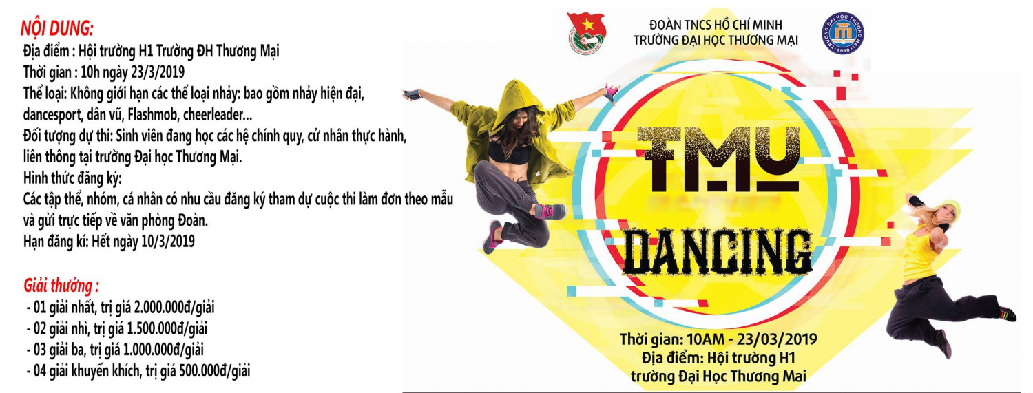 Thông báo danh sách các tiết mục dự thi sơ loại TMU's Dancing